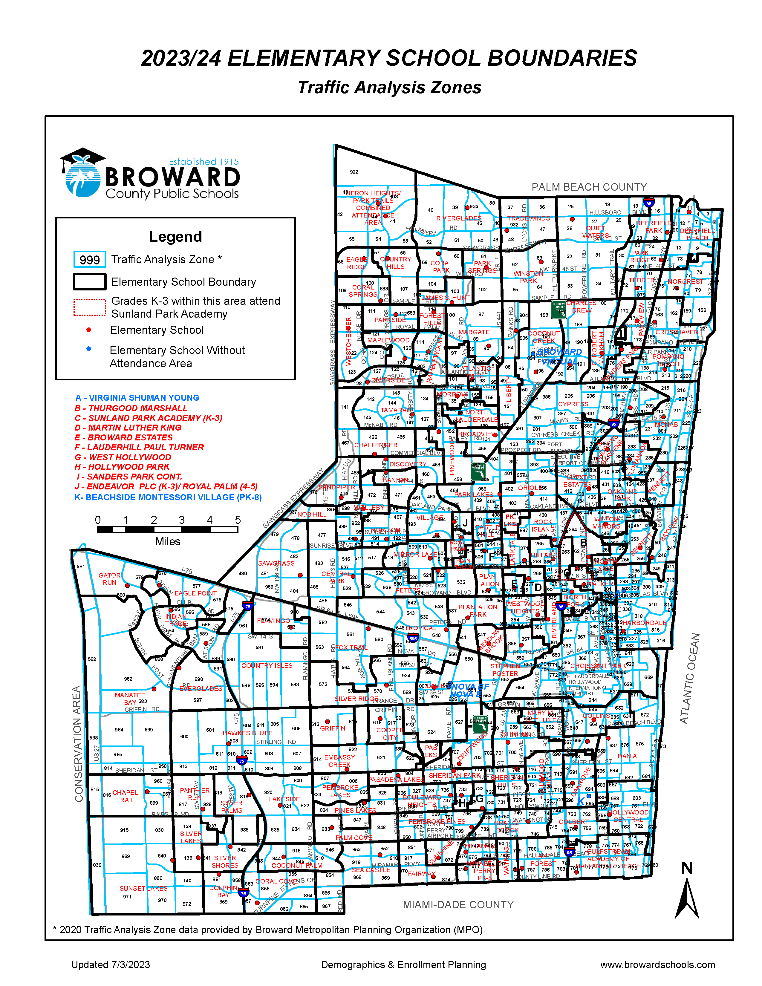 Elementary School Boundary Map image 